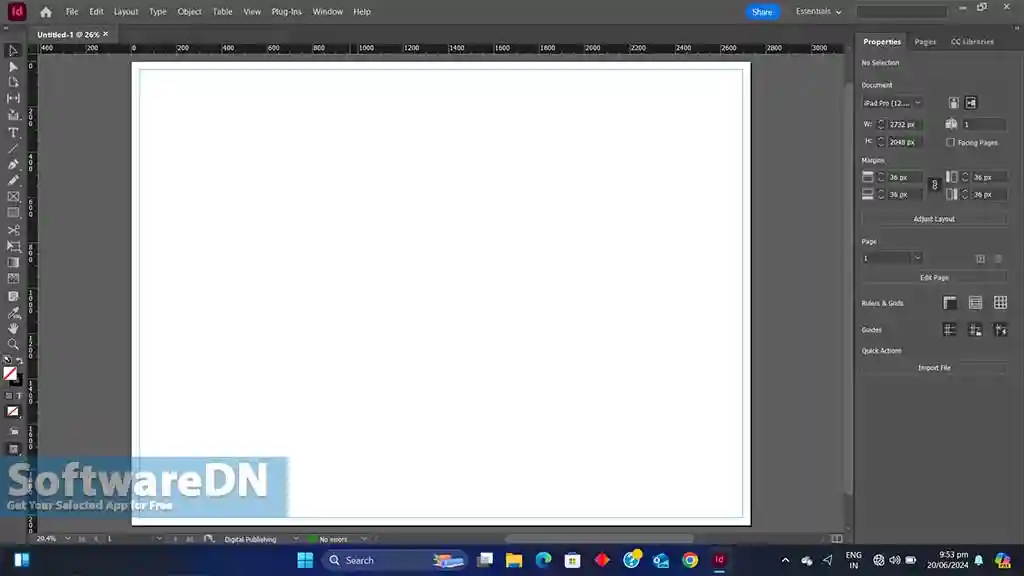 Adobe InDesign 2024 Download Free-SoftwareDN