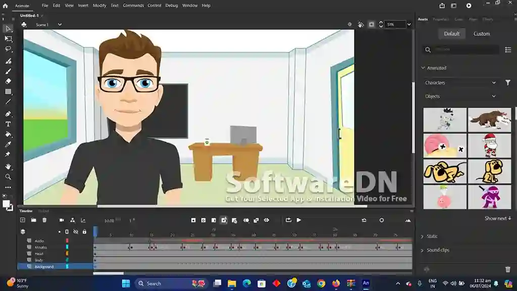 Adobe Animate 2024 Pre-Activated Multilingual Download Free-SoftwareDN