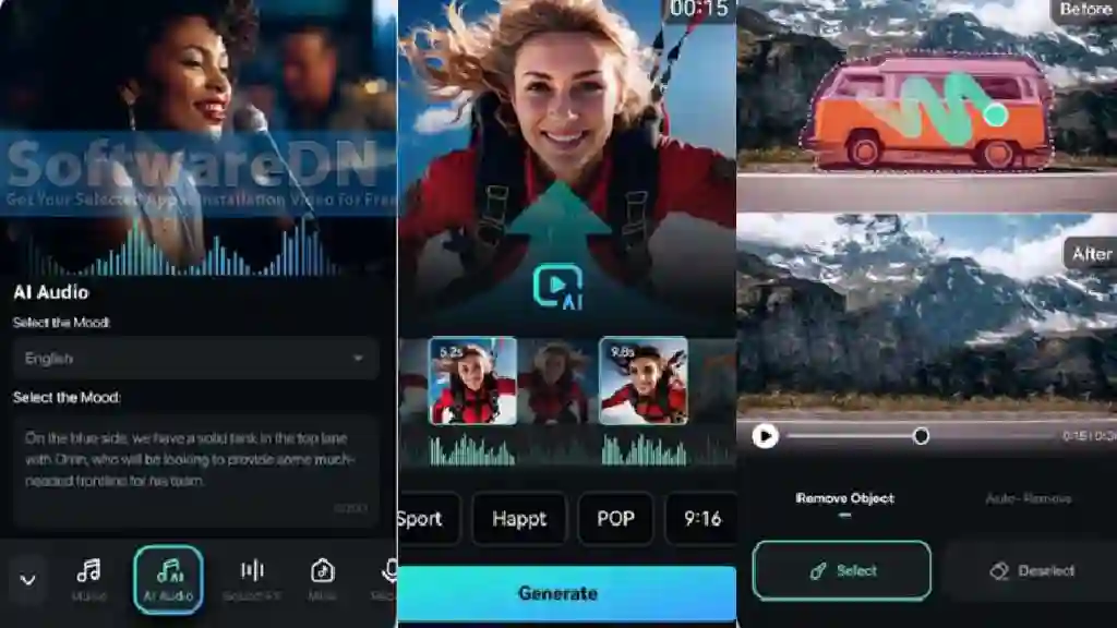 Filmora AI Video Editor, Maker APK Pro Unlocked Free Download-SoftwareDN