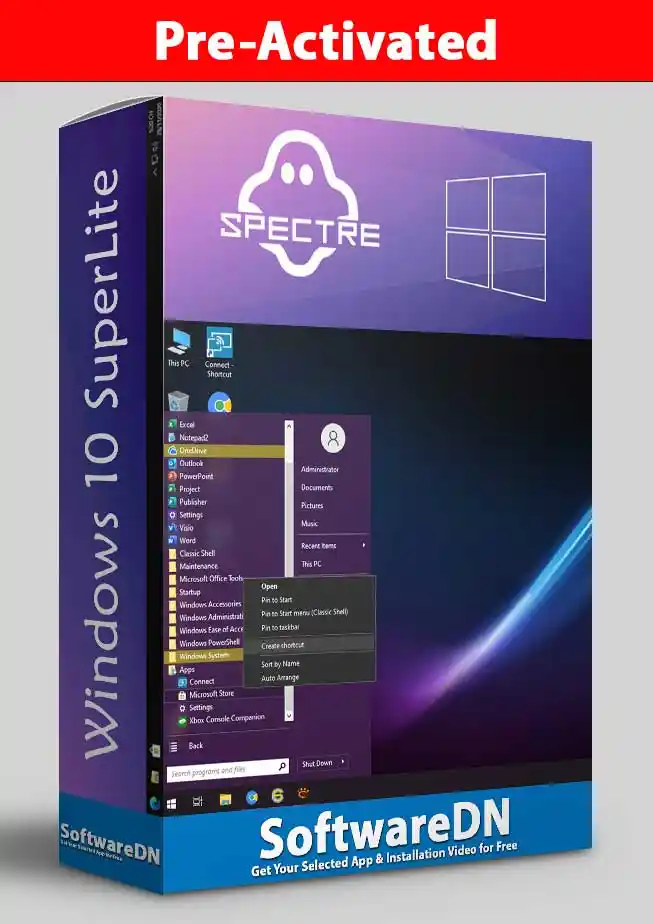 Windows 10 SuperLite Free Download-SoftwareDN