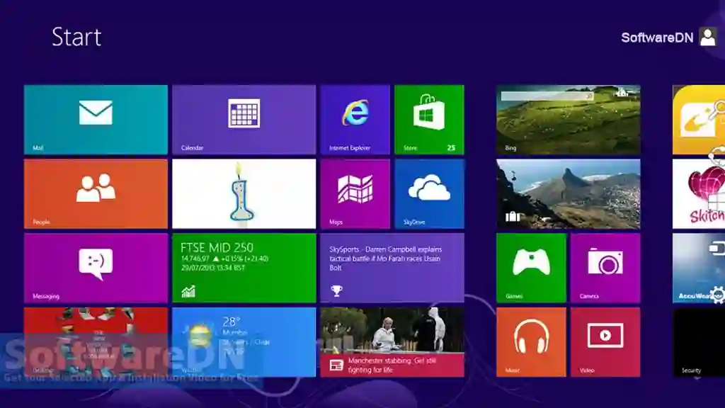 Windows 8 Pro Preactivated Free Download 100% Working Free - SoftwareDN