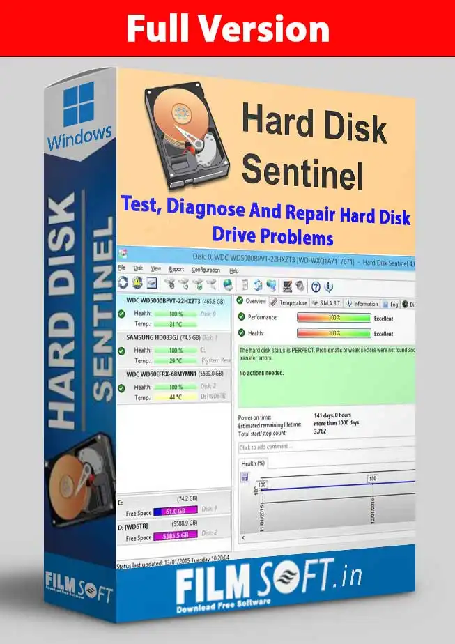 Hard Disk Sentinel Pro 2024 Free download -FilmSoft