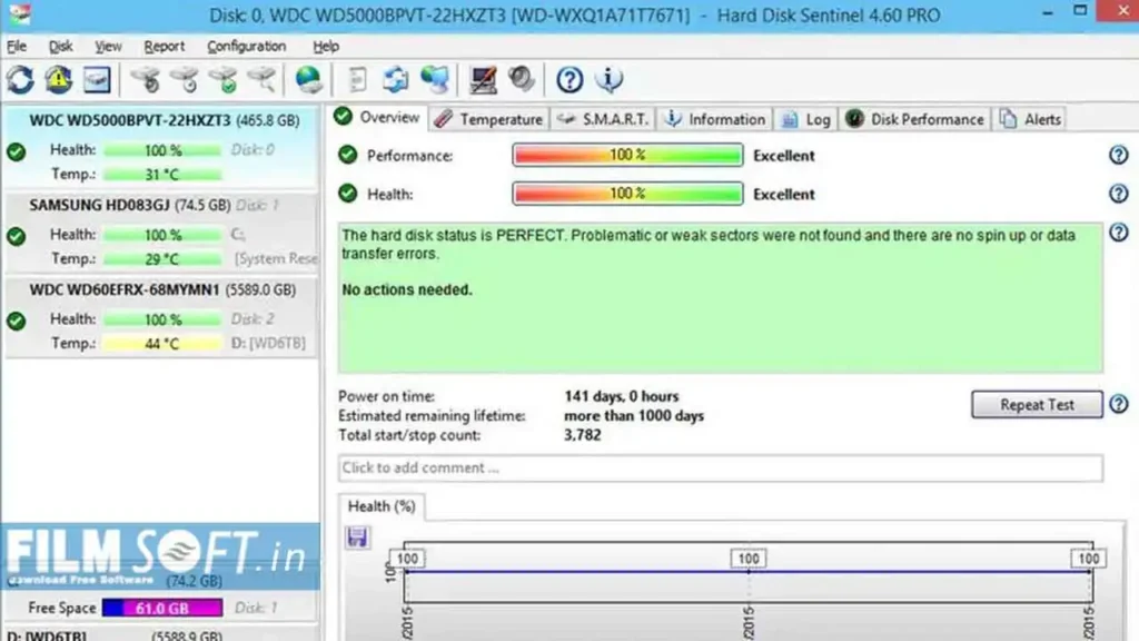 Hard Disk Sentinel Pro 2024 download Free -FilmSoft