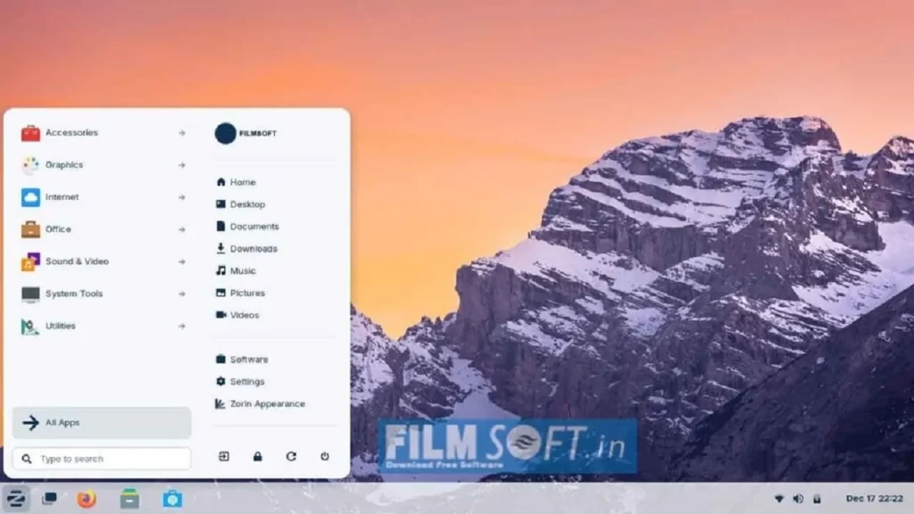 Zorin OS 17 Pro Official ISO Free download - Filmsoft