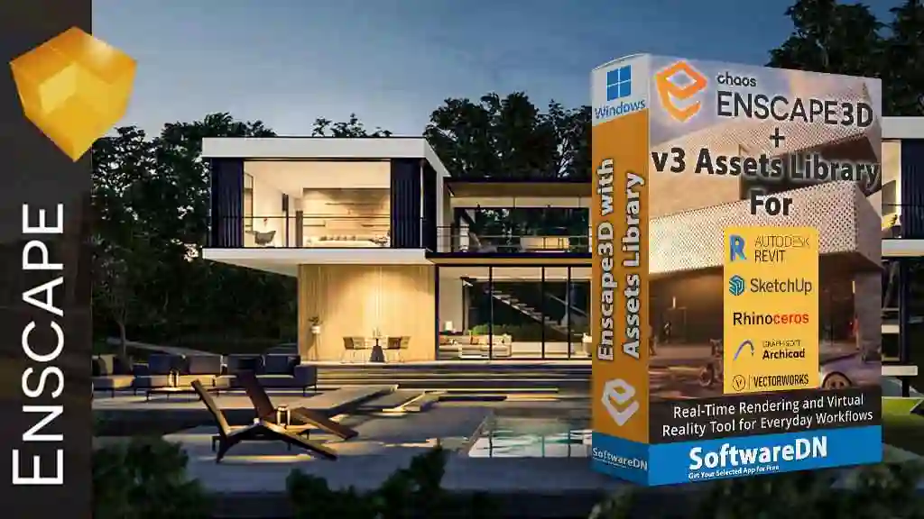 Enscape3D with Assets Library for Revit, SketchUp, Rhino, ArchiCAD Download-SoftwareDN