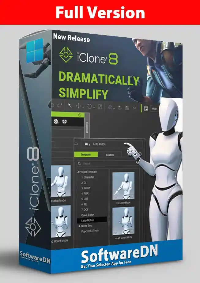 Reallusion iClone Pro 8 Free Download (Latest 2024)- SoftwareDN