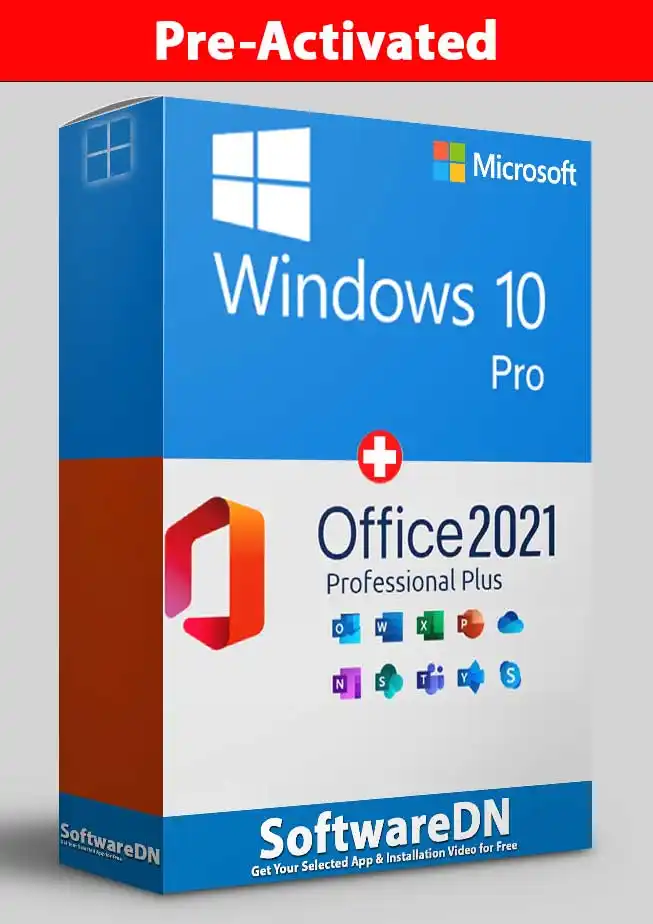 Windows 10 Pro with MS Office 2021 Pre-Activated Free Download - SoftwareDN